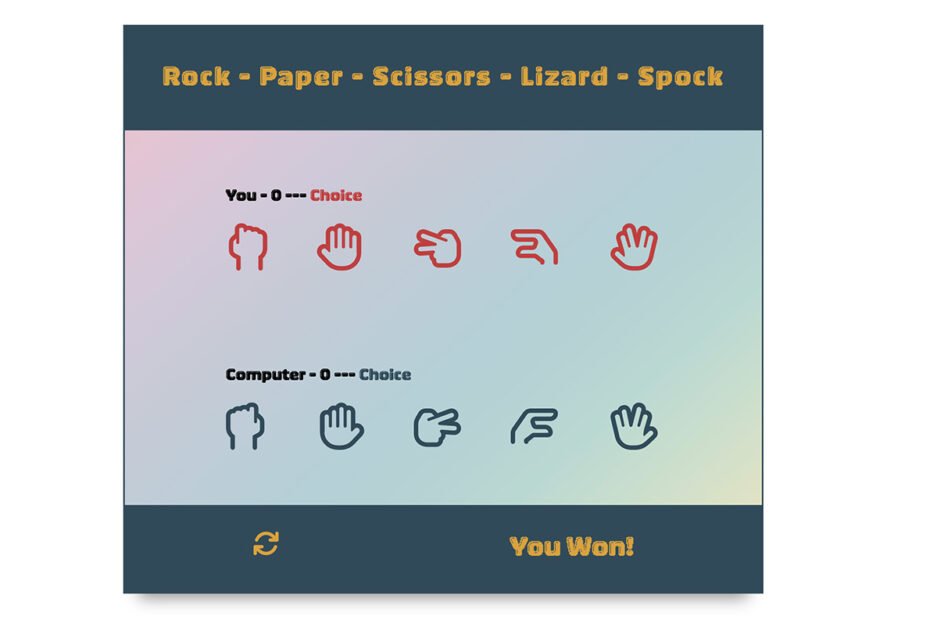 Rock Paper Scissors Lizard Spock game